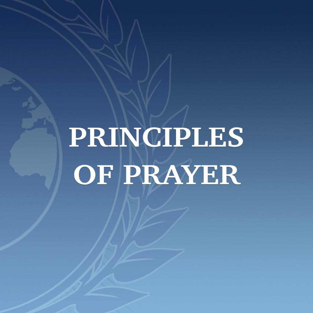 Principles of Prayer