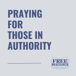 Praying For Those In Authority